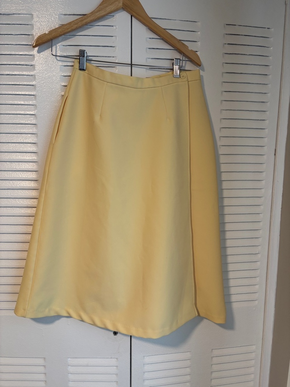 Vintage Jennifer K Yellow A-Line Skirt Made in Canada Size 14 Elegant - Picture 2 of 13